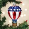 Patriotic Hot Air Balloon Ornament Old World Christmas 2 Patriotic Hot Air Balloon Ornament Old World Christmas -Glitter Shop Patriotic Hot Air Balloon Ornament Old World Christmas
