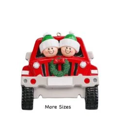 SUV Family Christmas Ornament Personalized