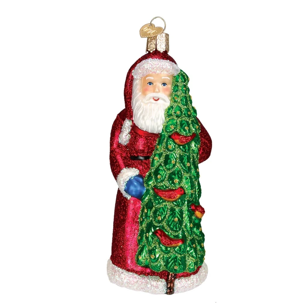 Santa With Calling Birds Ornament Old World Christmas 4 Santa With Calling Birds Ornament Old World Christmas - Image 2
