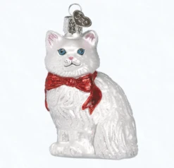 Old World Christmas Princess Kitty Blown Glass Ornament