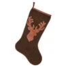 Velvet Deer Christmas Stocking -Glitter Shop Velvet Deer Christmas Stocking
