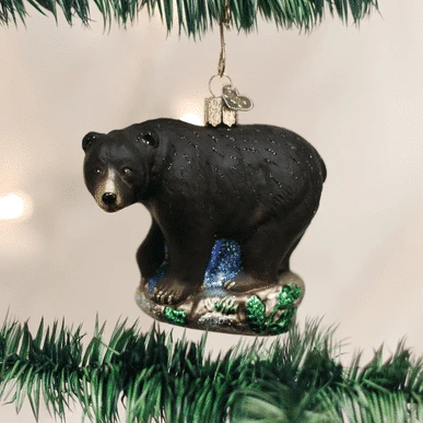 Black Bear Ornament Old World Christmas 3 Black Bear Ornament Old World Christmas