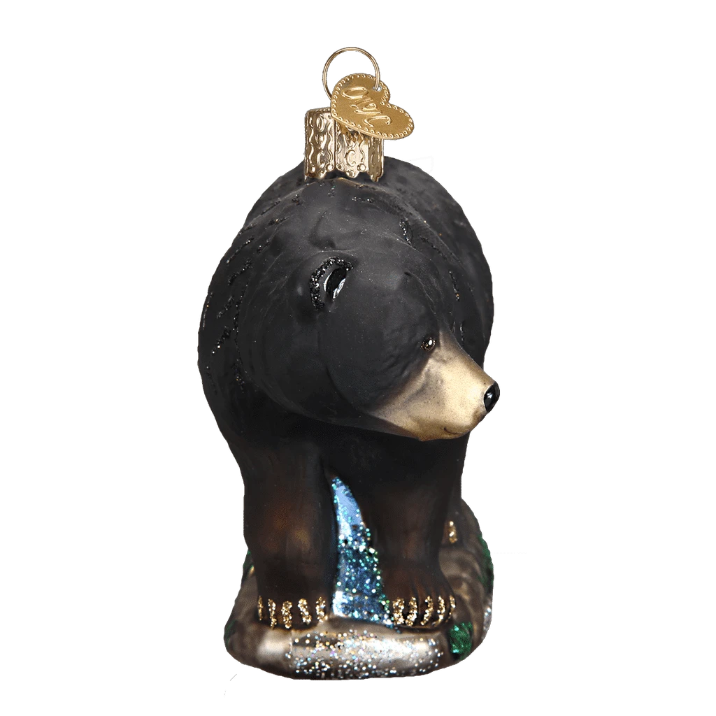 Black Bear Ornament Old World Christmas 5 Black Bear Ornament Old World Christmas - Image 3