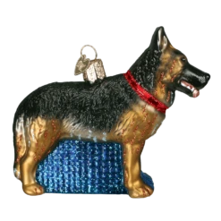 German Shepherd Ornament Old World Christmas 7 German Shepherd Ornament Old World Christmas -Glitter Shop image 106 5