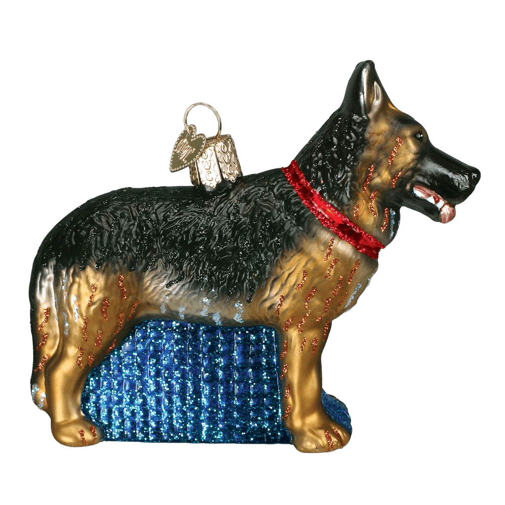 German Shepherd Ornament Old World Christmas 5 German Shepherd Ornament Old World Christmas - Image 3