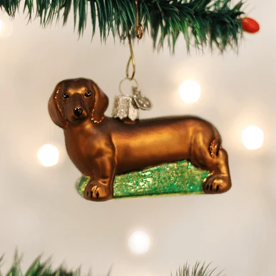 Dachshund Ornament Old World Christmas 3 Dachshund Ornament Old World Christmas