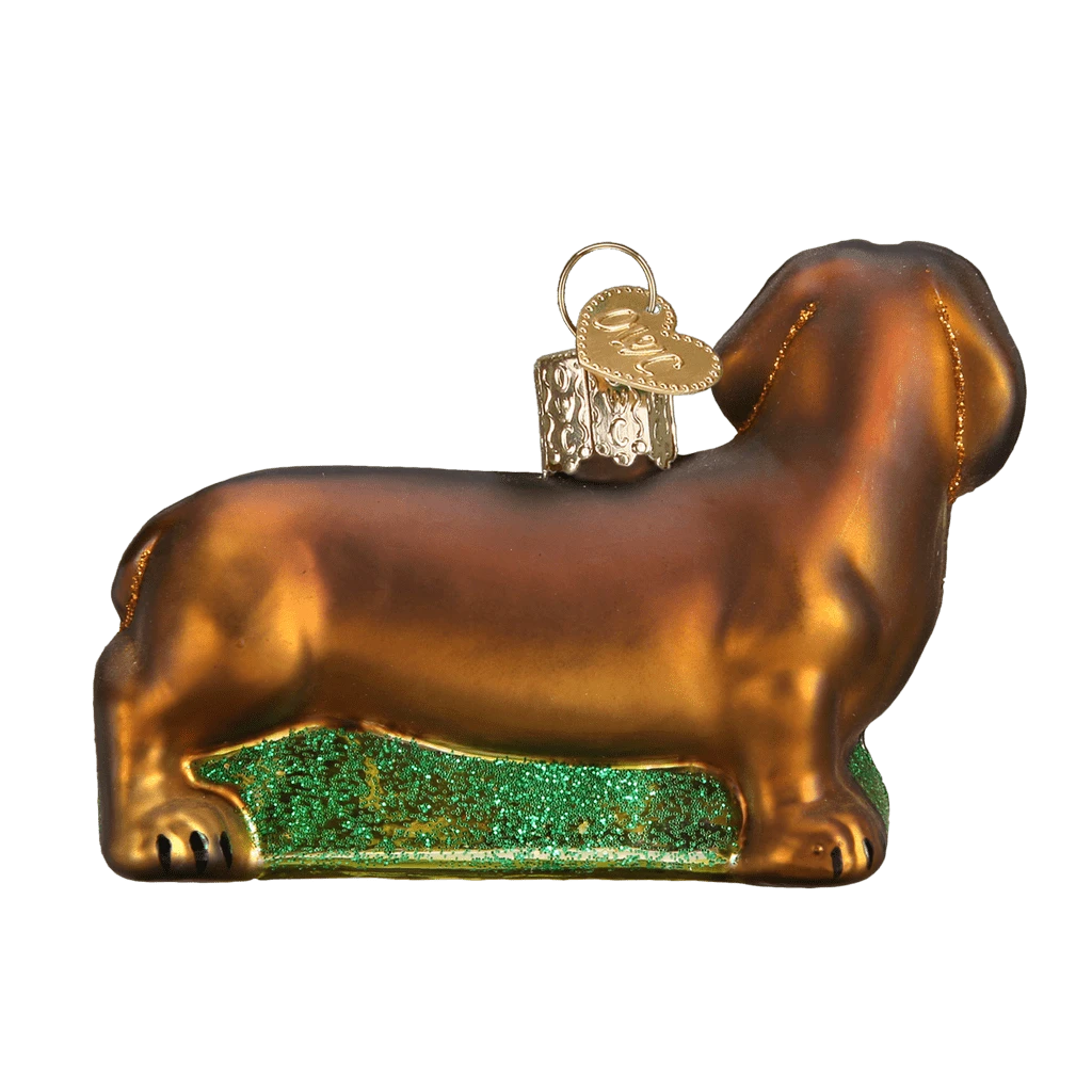 Dachshund Ornament Old World Christmas 5 Dachshund Ornament Old World Christmas - Image 3