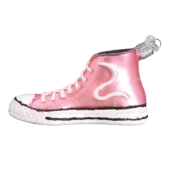 Old World Christmas Blown Pink High-top Sneaker Ornament -Glitter Shop image 12 1