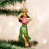 Old World Christmas Hula Dancer Blown Glass Ornament -Glitter Shop image 12