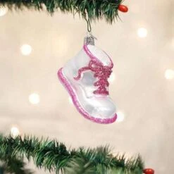 Baby Shoe Ornaments Personalized Old World Christmas
