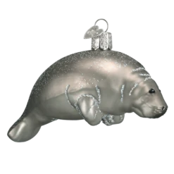 Manatee Ornament Old World Christmas -Glitter Shop image 130 5