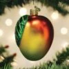 Old World Christmas Blown Glass Mango Ornament -Glitter Shop image 132