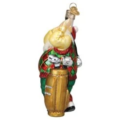 Golfing Santa Ornament Old World Christmas -Glitter Shop image 136 2