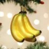 Old World Christmas Blown Glass Bunch Of Bananas Ornament 2 Old World Christmas Blown Glass Bunch Of Bananas Ornament -Glitter Shop image 138
