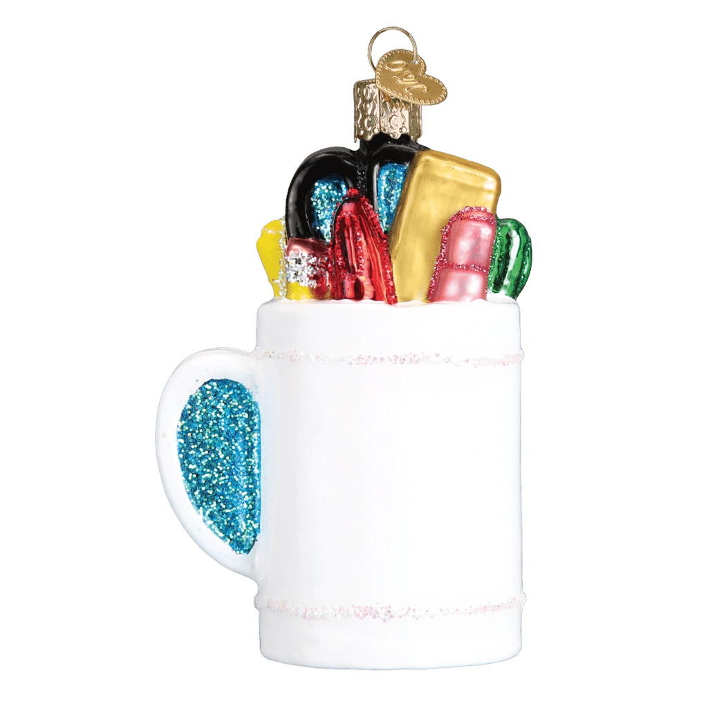 Best Teacher Mug Ornament Old World Christmas 4 Best Teacher Mug Ornament Old World Christmas - Image 2