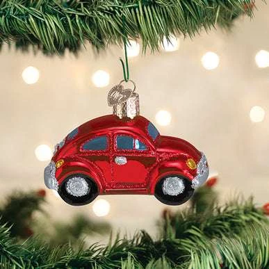 Red Buggy Ornament Old World Christmas 3 Red Buggy Ornament Old World Christmas