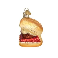 Meatball Sandwich Ornament Old World Christmas -Glitter Shop image 159 2