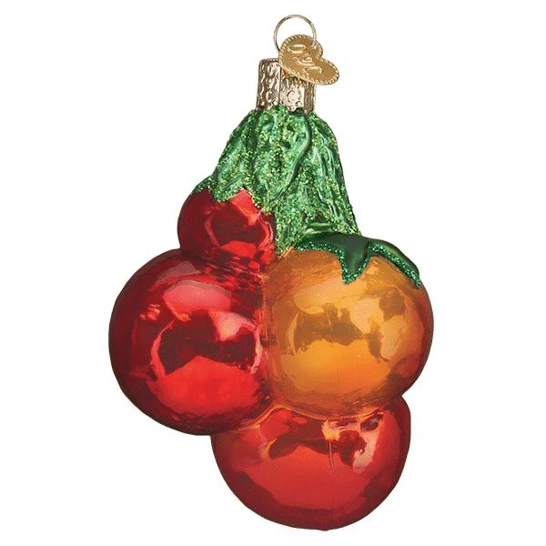 Old World Christmas Blown Glass Tomatoes On Vine Ornament 5 Old World Christmas Blown Glass Tomatoes On Vine Ornament - Image 3