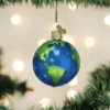 Old World Christmas Blown Glass Planet Earth Ornament 2 Old World Christmas Blown Glass Planet Earth Ornament -Glitter Shop image 17 1