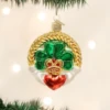 Old World Christmas Blown Glass Claddagh Ornament
