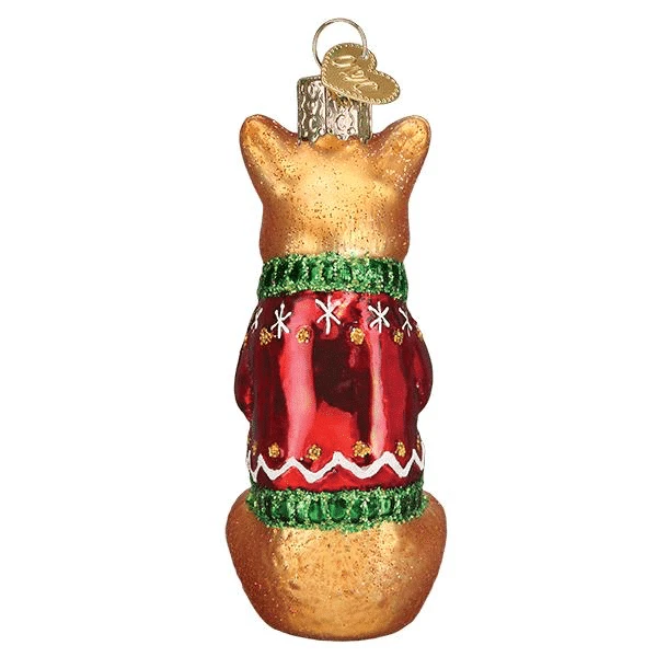 Old World Christmas Blown Glass Corgi Ornament 4 Old World Christmas Blown Glass Corgi Ornament - Image 2