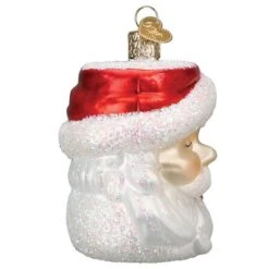 Santa Mug Ornament Old World Christmas -Glitter Shop image 181 2