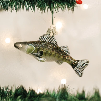 Walleye Ornament Old World Christmas 3 Walleye Ornament Old World Christmas