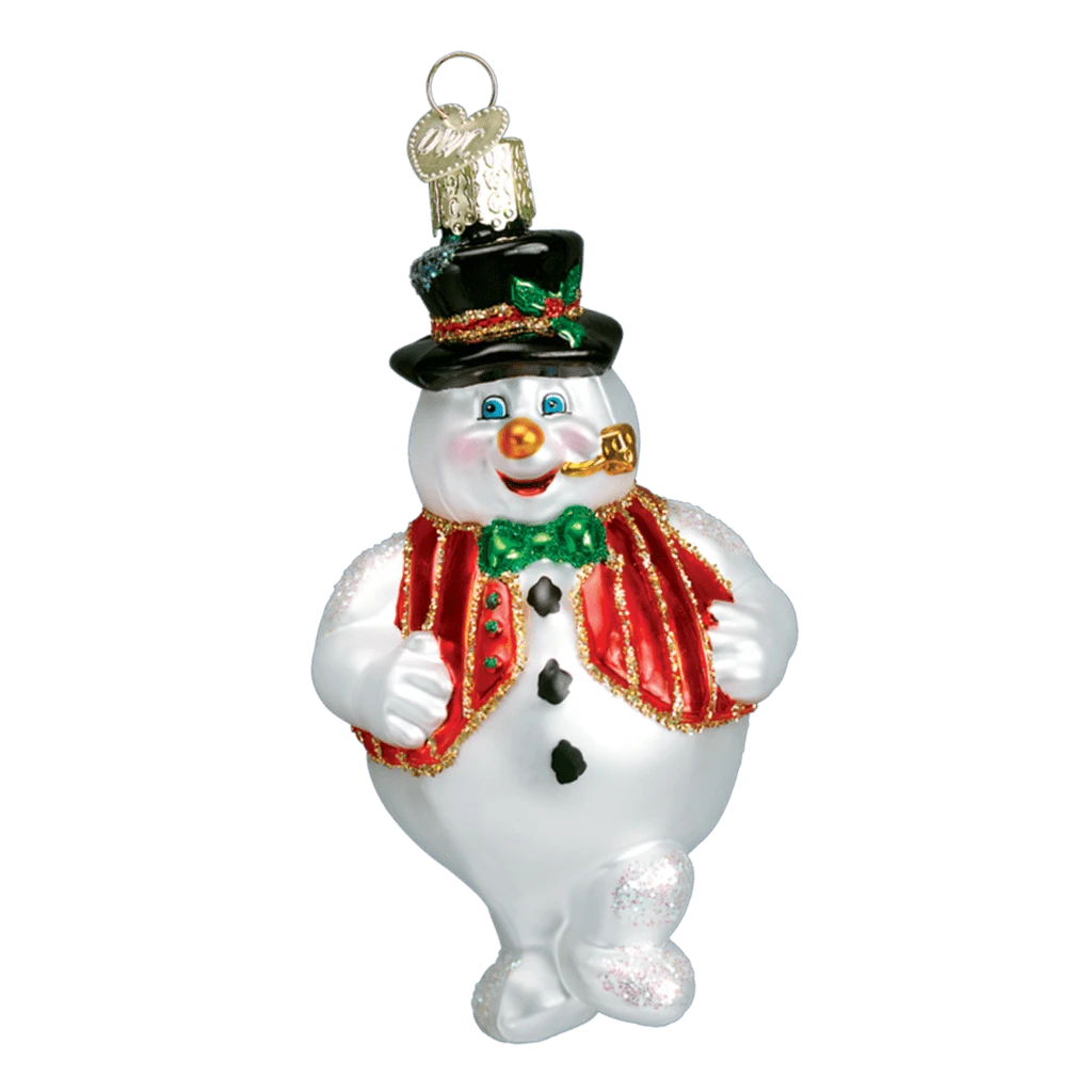 Old World Christmas Blown Glass Mr. Frosty Ornament 4 Old World Christmas Blown Glass Mr. Frosty Ornament - Image 2
