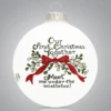 Meet Me Under The Mistletoe Our First Christmas Glass Ornament