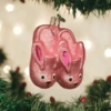 Old World Christmas Blown Glass Bunny Slippers Ornament 2 Old World Christmas Blown Glass Bunny Slippers Ornament -Glitter Shop image 211 1
