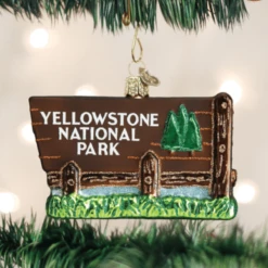 Old World Christmas Blown Glass Yellowstone National Park Ornament