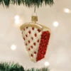 Old World Christmas Blown Glass Piece Of Cherry Pie Ornament 1 Old World Christmas Blown Glass Piece Of Cherry Pie Ornament -Glitter Shop image 225