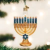 Old World Christmas Blown Glass Menorah Ornament -Glitter Shop image 229 1