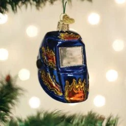 Welding Helmet Ornament Old World Christmas