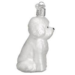 Bichon Frise Ornament Old World Christmas 7 Bichon Frise Ornament Old World Christmas -Glitter Shop image 24 9