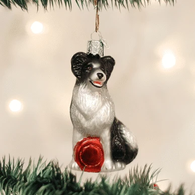 Border Collie Ornament Old World Christmas 3 Border Collie Ornament Old World Christmas