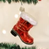 Old World Christmas Blown Glass Santa's Boot Ornament 2 Old World Christmas Blown Glass Santa's Boot Ornament -Glitter Shop image 252