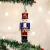 Blue Coat Soldier Nutcracker Ornament Old World Christmas -Glitter Shop image 263 1