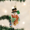 Old World Christmas Blown Glass Candy Cane Snowman Ornament 1 Old World Christmas Blown Glass Candy Cane Snowman Ornament -Glitter Shop image 29 1