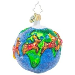 Old World Christmas Blown Glass Passport Ornament