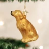 Sitting Golden Retriever Ornament Old World Christmas -Glitter Shop image 3 13