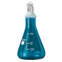 Old World Christmas Blown Glass Science Beaker Ornament 7 Old World Christmas Blown Glass Science Beaker Ornament -Glitter Shop image 300