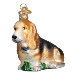 Old World Christmas Blown Glass Basset Hound Ornament 8 Old World Christmas Blown Glass Basset Hound Ornament -Glitter Shop image 304 3