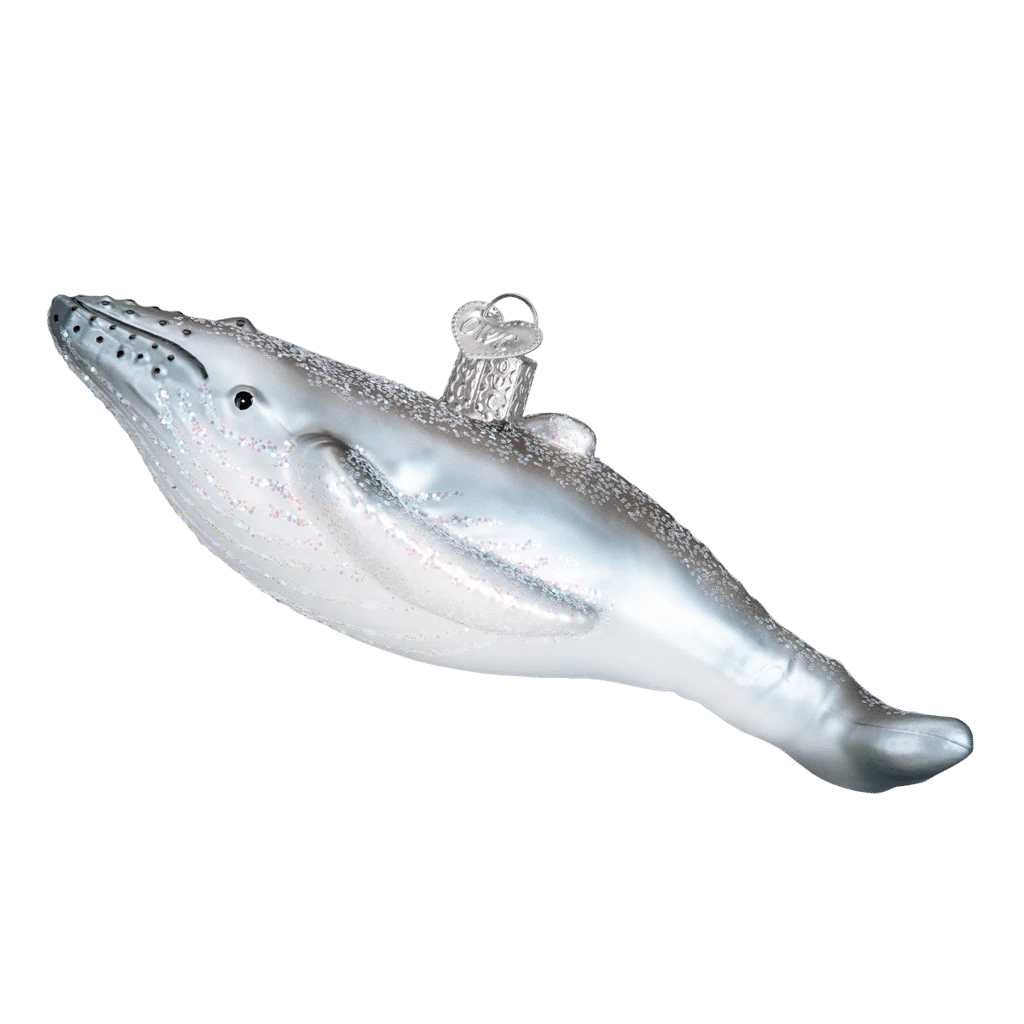 Old World Christmas Blown Glass Humpback Whale Ornament 4 Old World Christmas Blown Glass Humpback Whale Ornament - Image 2