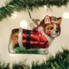Holly Hat Corgi Puppy Ornament Old World Christmas 1 Holly Hat Corgi Puppy Ornament Old World Christmas -Glitter Shop image 32 6