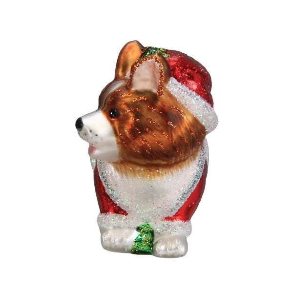 Holly Hat Corgi Puppy Ornament Old World Christmas 4 Holly Hat Corgi Puppy Ornament Old World Christmas - Image 2