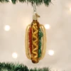 Old World Christmas Blown Glass Hot Dog Ornament 2 Old World Christmas Blown Glass Hot Dog Ornament -Glitter Shop image 34 6