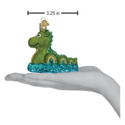 Old World Christmas Blown Loch Ness Monster Ornament 9 Old World Christmas Blown Loch Ness Monster Ornament -Glitter Shop image 349 1