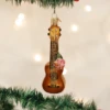 Old World Christmas Blown Glass Ukulele Ornament 1 Old World Christmas Blown Glass Ukulele Ornament -Glitter Shop image 358 1