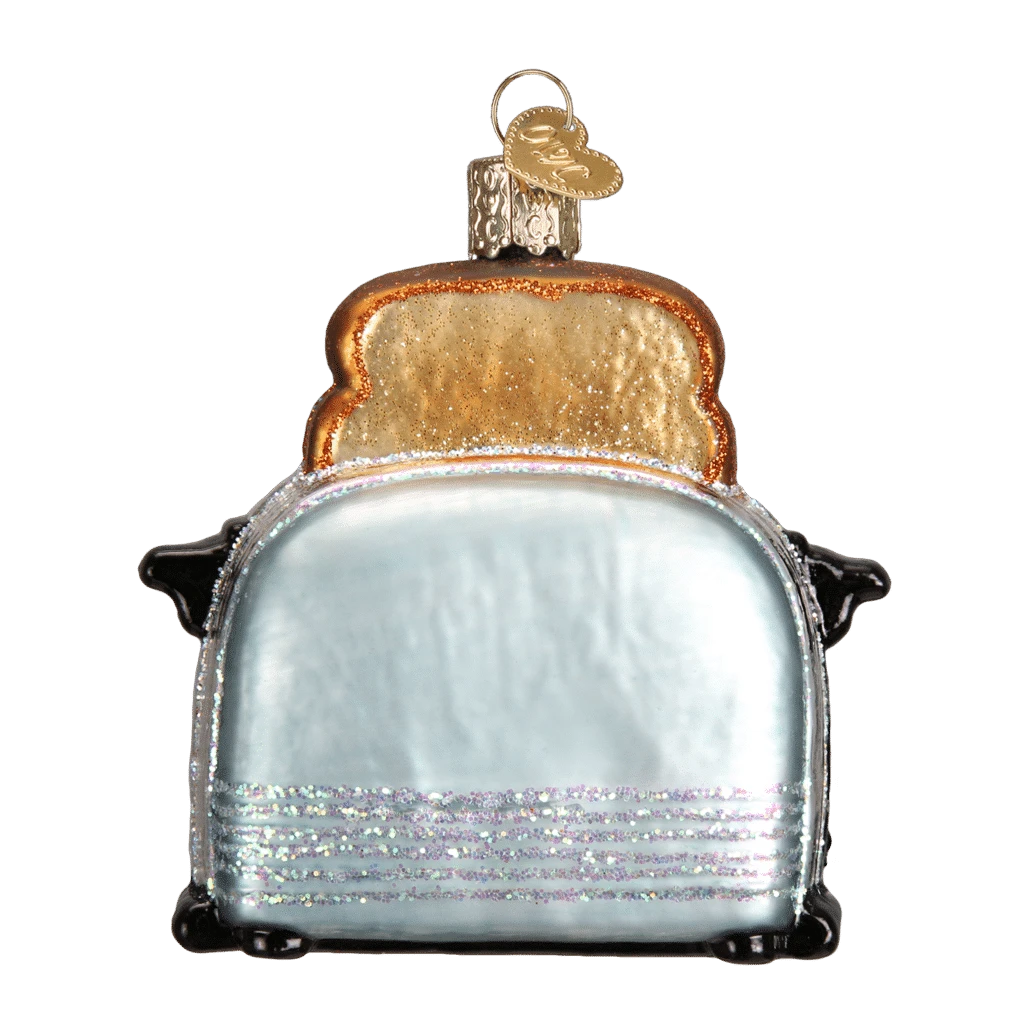 Old World Christmas Blown Glass Retro Toaster Ornament 4 Old World Christmas Blown Glass Retro Toaster Ornament - Image 2
